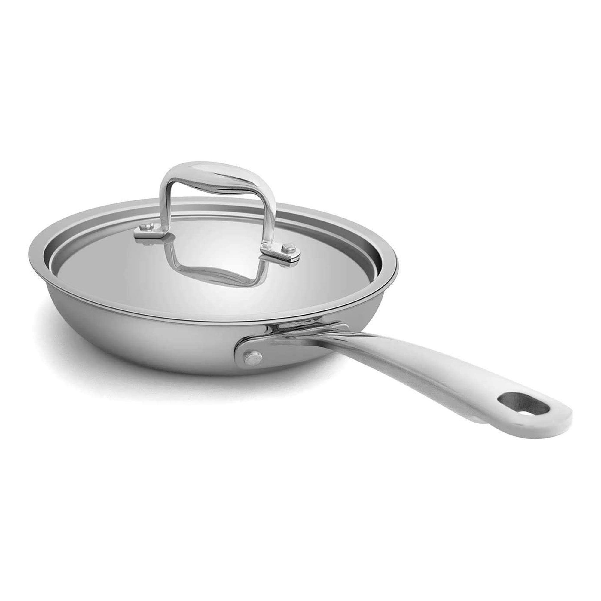 Fortune Candy Fry Pan with Lid, 3-ply Skillet, 18/8 Stainless Steel, I –  Mega Casa