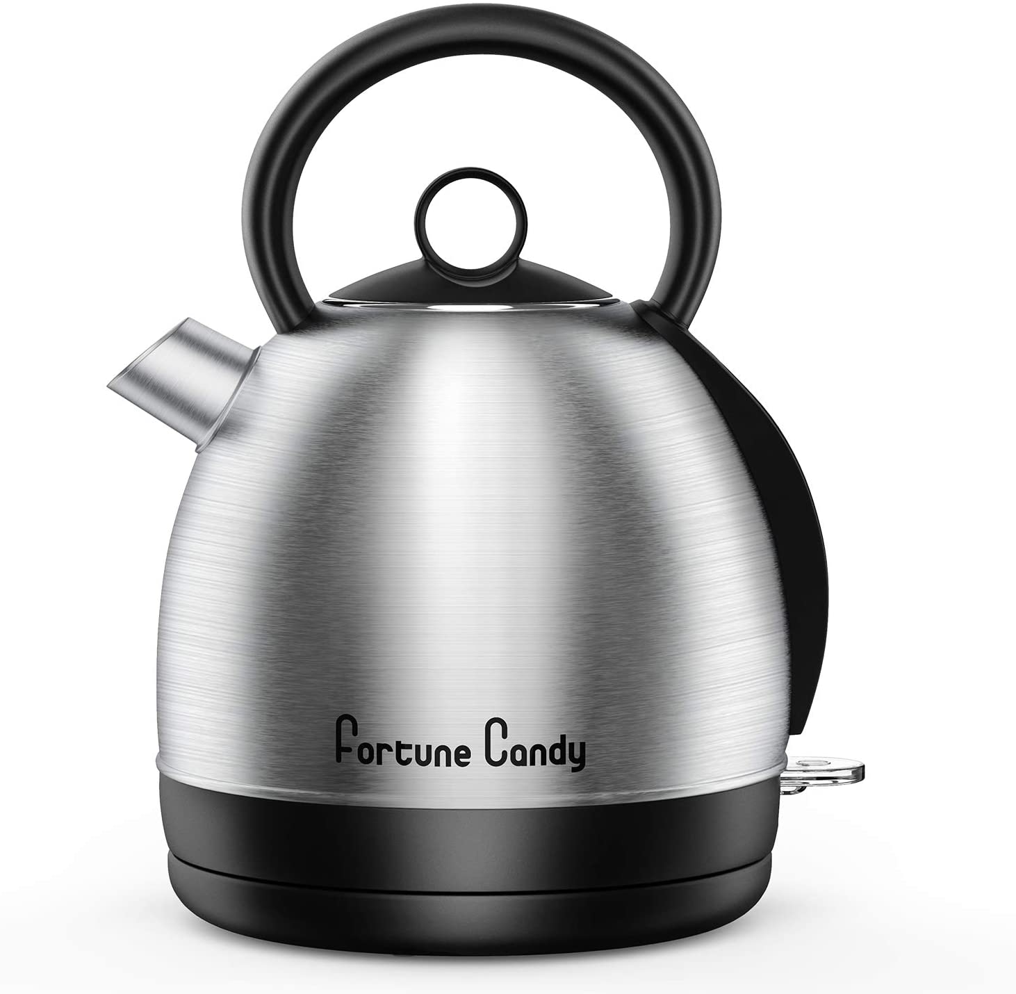 Fortune Candy KSK001 Stainless Steel Electric Hot Water Kettle - 1.8 Liter, Silver