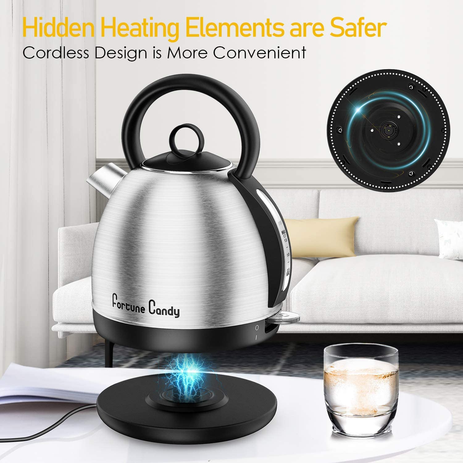 Tea Maker 2200W Electric Tea Kettle with Thermometer - China Stainless  Steel Kettle and Water Kettle price
