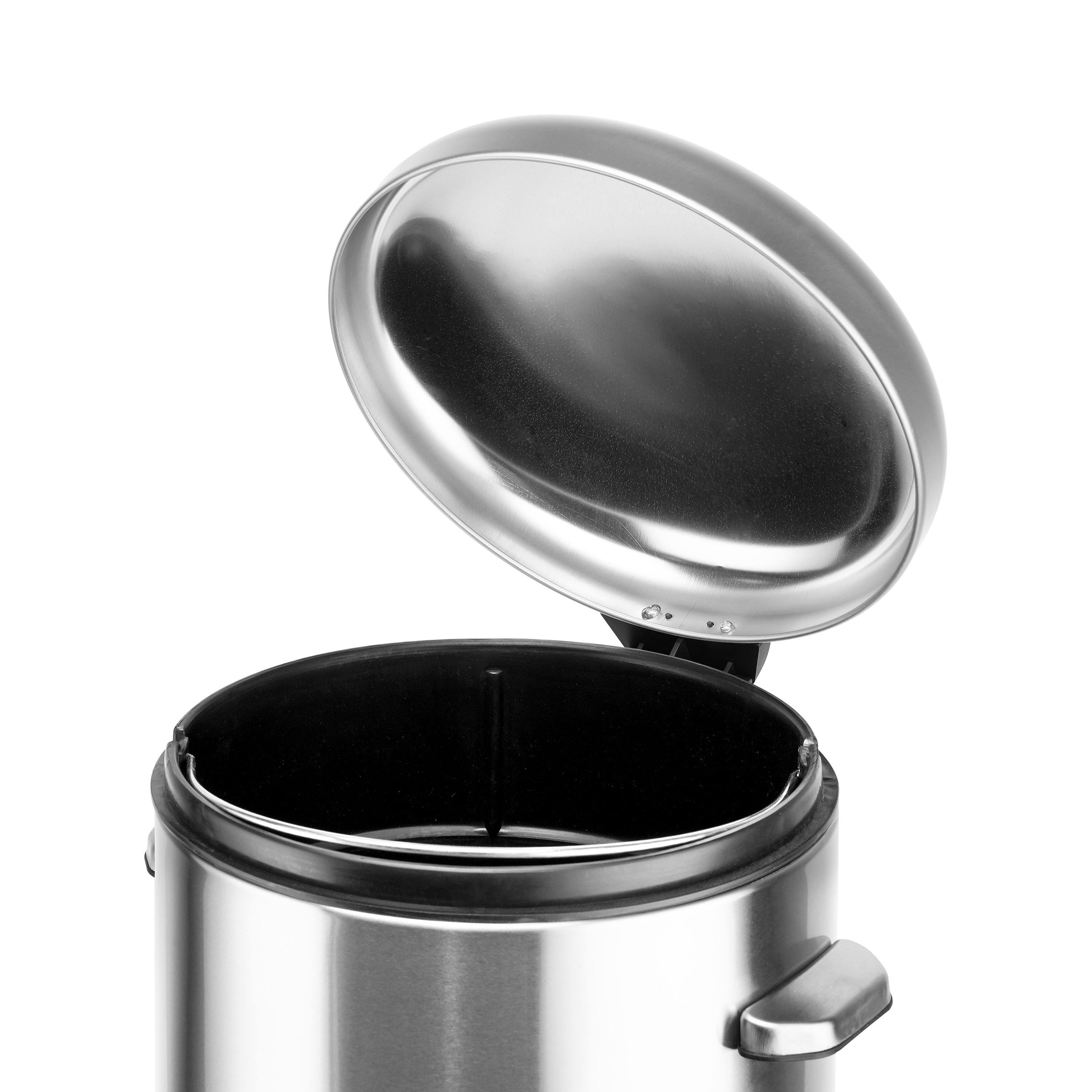 8 Gal. Stainless Steel Round Step-On Trash Can