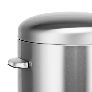 8 Gal. Stainless Steel Round Step-On Trash Can